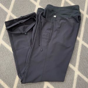 Grey scrub pants Cherokee infinity elastic waist medium size grey color